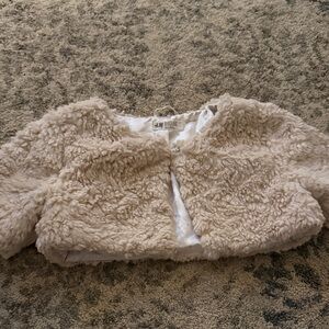 H&M Kids Beige Faux Fur Vest